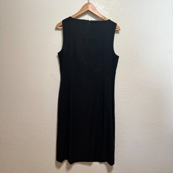 Christopher & Banks Midi Sheath Dress Black Sleeveless‎ Women 12 - Picture 8 of 8